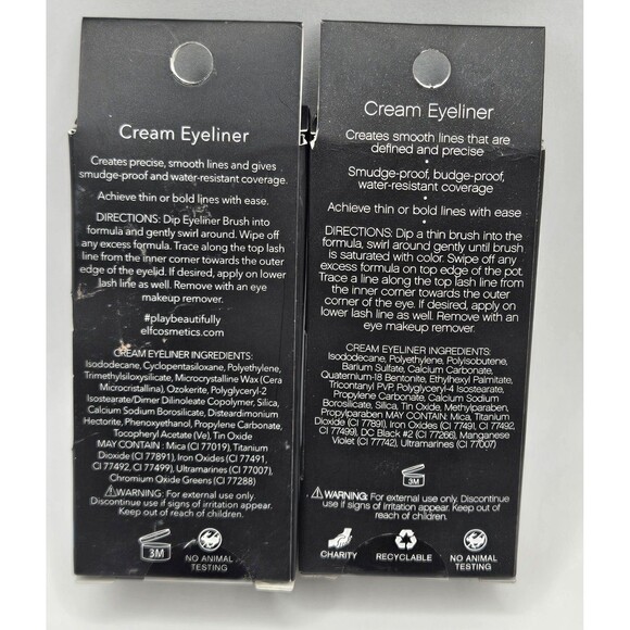 e.l.f. CREAM EYELINER # 81163 TEAL TEASE ELF NIB Lot Of 2 Two Pack - Picture 2 of 2